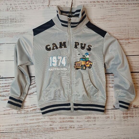 Kids Boys sz 3 Full Zipper Sweater/Coat - Picture 2 of 9